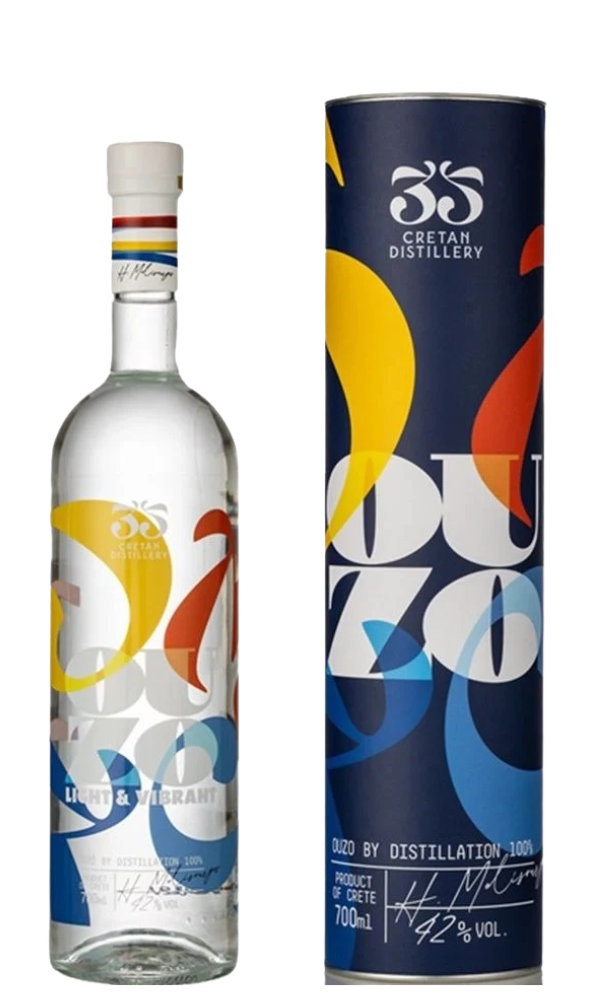 35N Узо от Крит в кутия